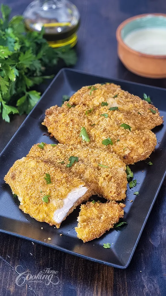 Baked Cheddar Panko Chicken